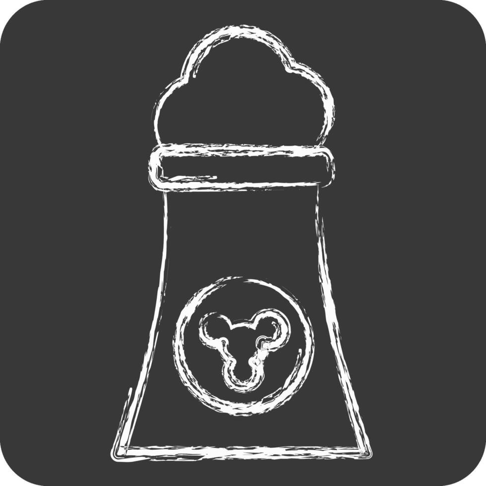 Icon GEO Thermal. related to Civil Engineering symbol. chalk Style. editable vector