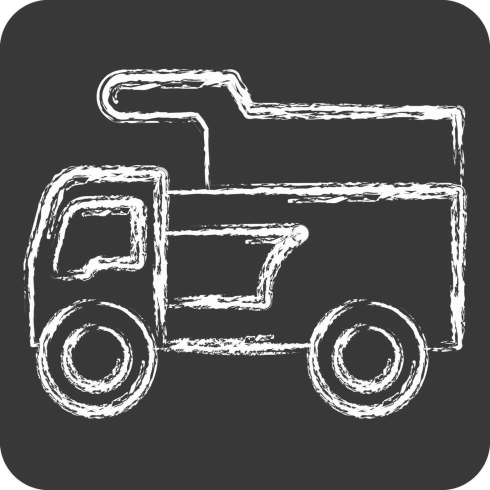 Icon Train. related to Civil Engineering symbol. chalk Style. design editable vector