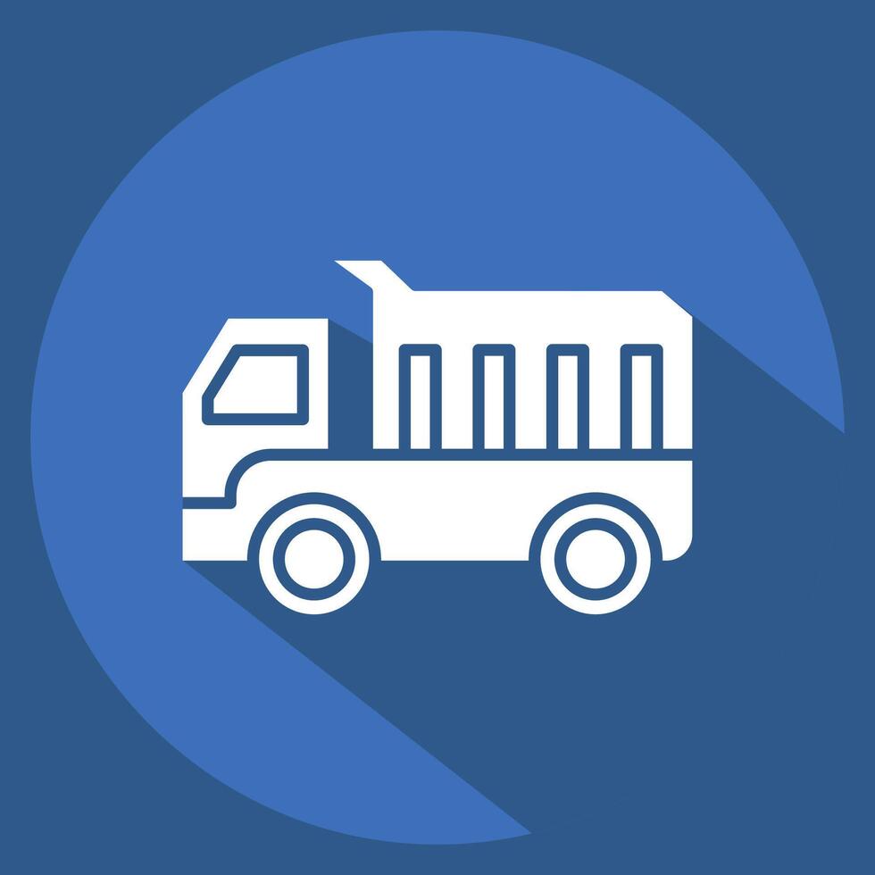 Icon Platform Scale. related to Civil Engineering symbol. long shadow style. editable vector