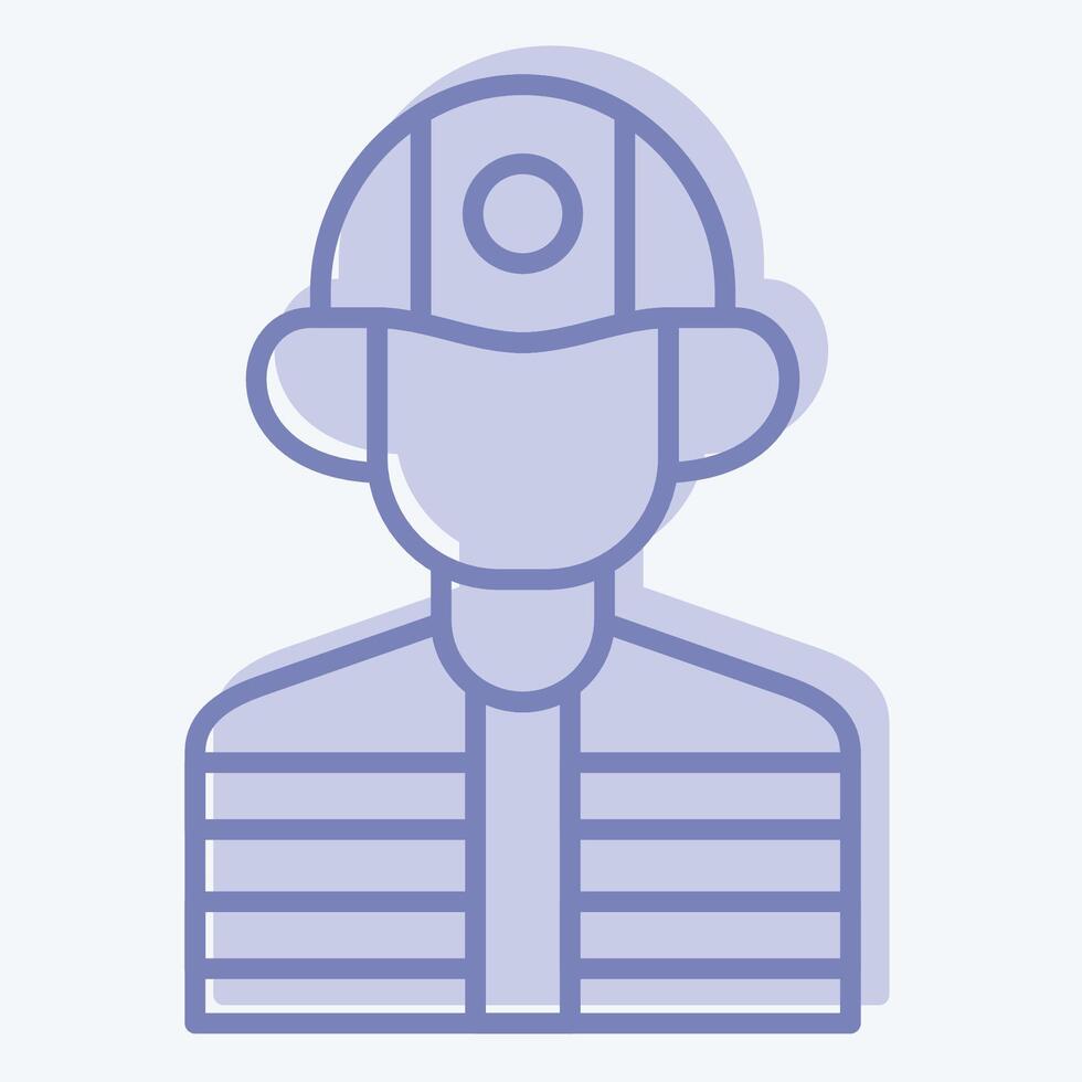 Icon Builder. related to Civil Engineering symbol. two tone style. design editable vector