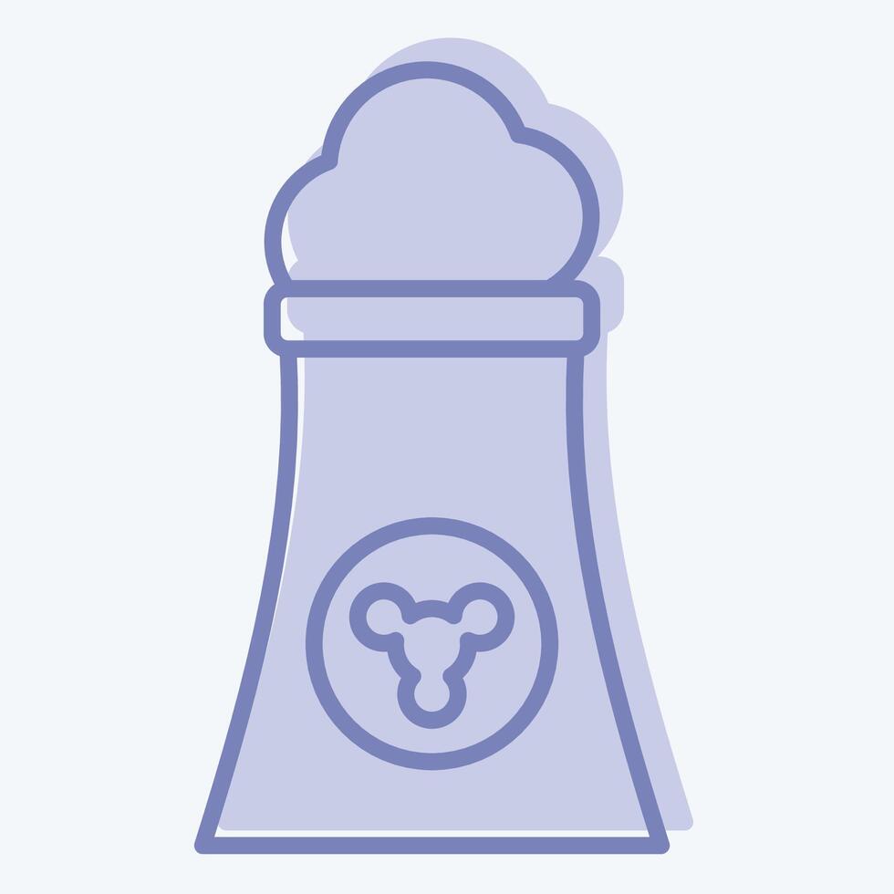 Icon GEO Thermal. related to Civil Engineering symbol. two tone style. editable vector