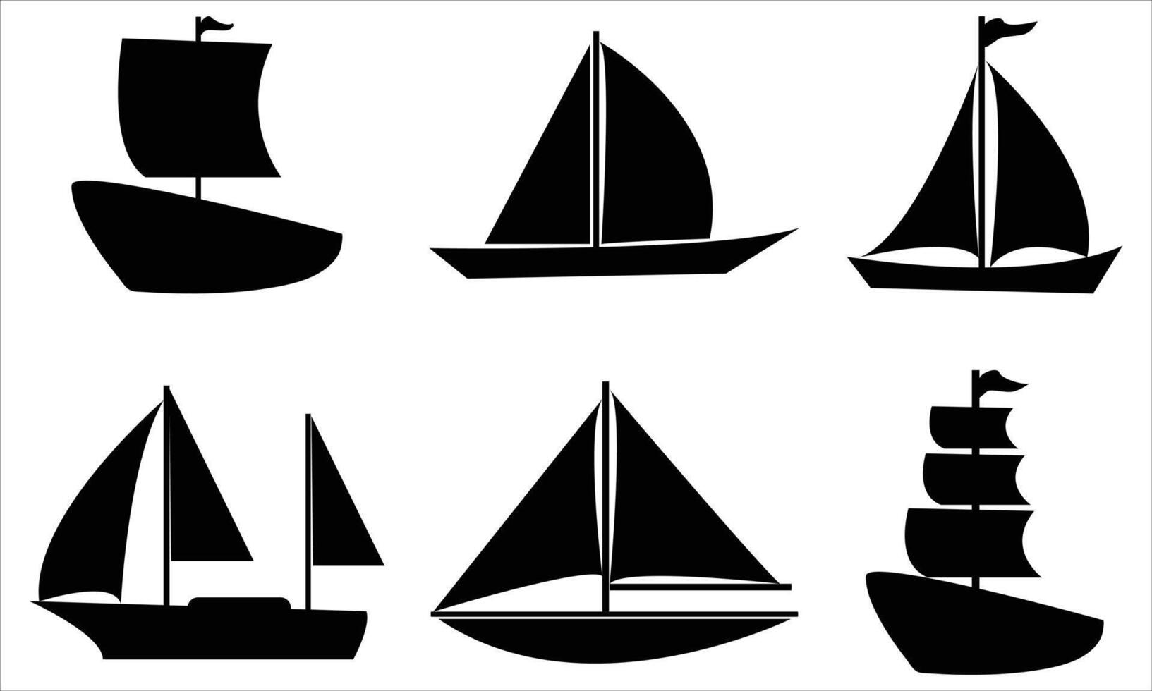 Sailing ships Illustration vector