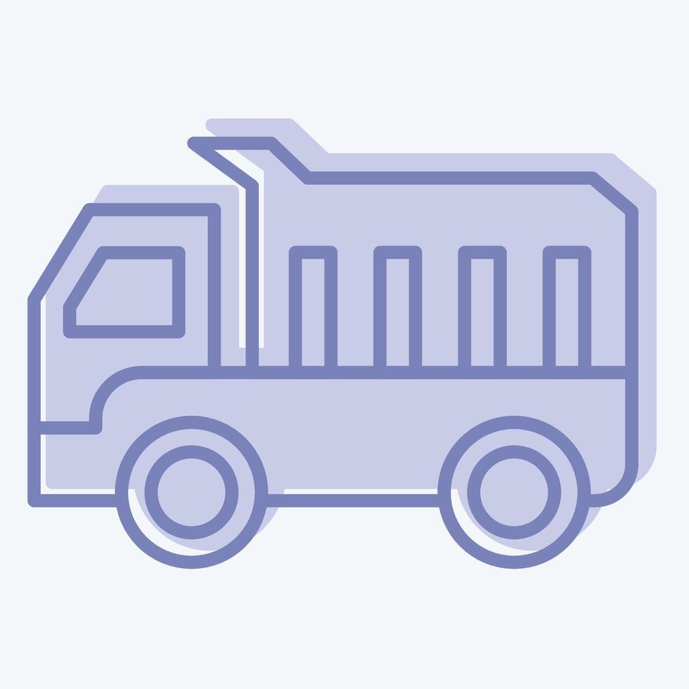 Icon Platform Scale. related to Civil Engineering symbol. two tone style. editable vector
