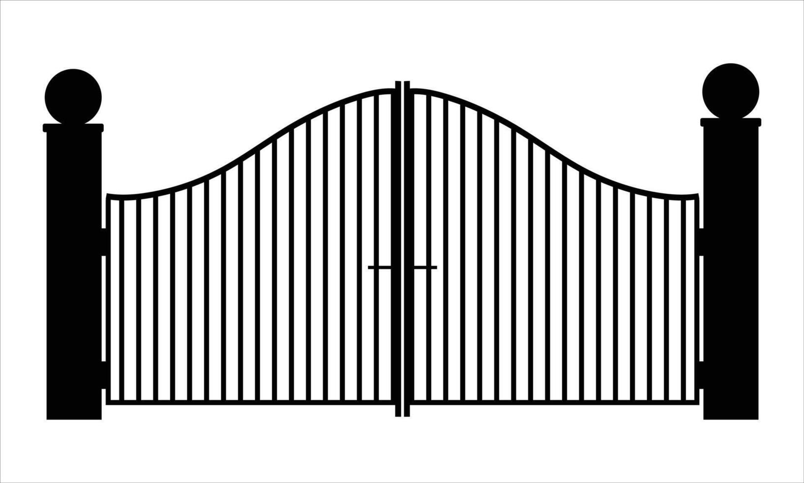 Iron gate Illustration vector