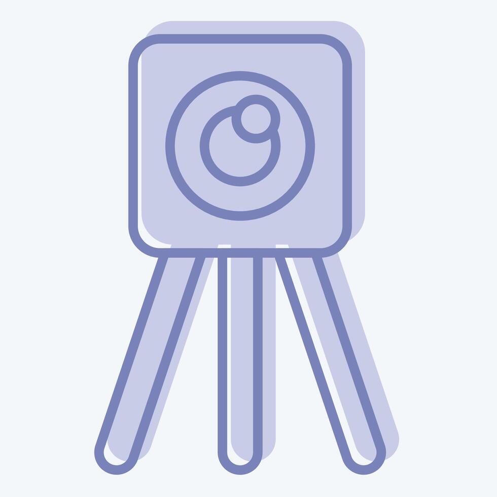 Icon Survey Eng. related to Civil Engineering symbol. two tone style. design editable vector