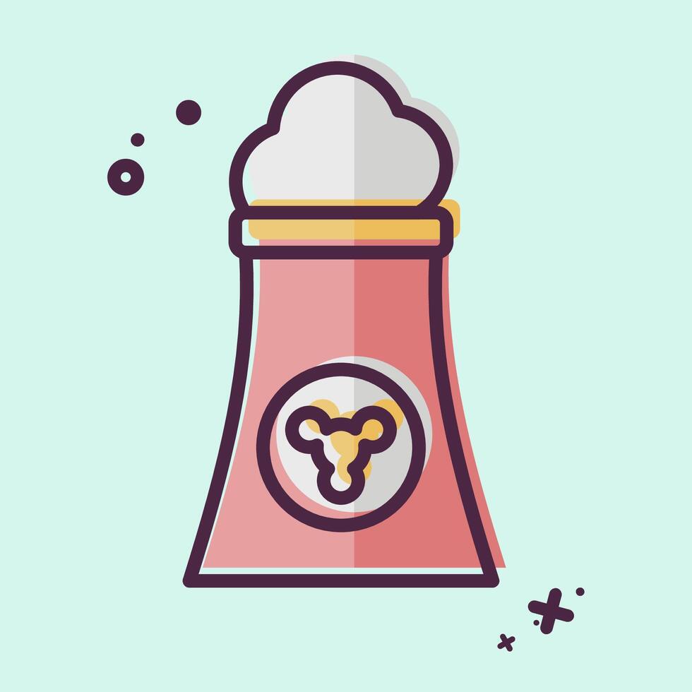 Icon GEO Thermal. related to Civil Engineering symbol. MBE style. editable vector