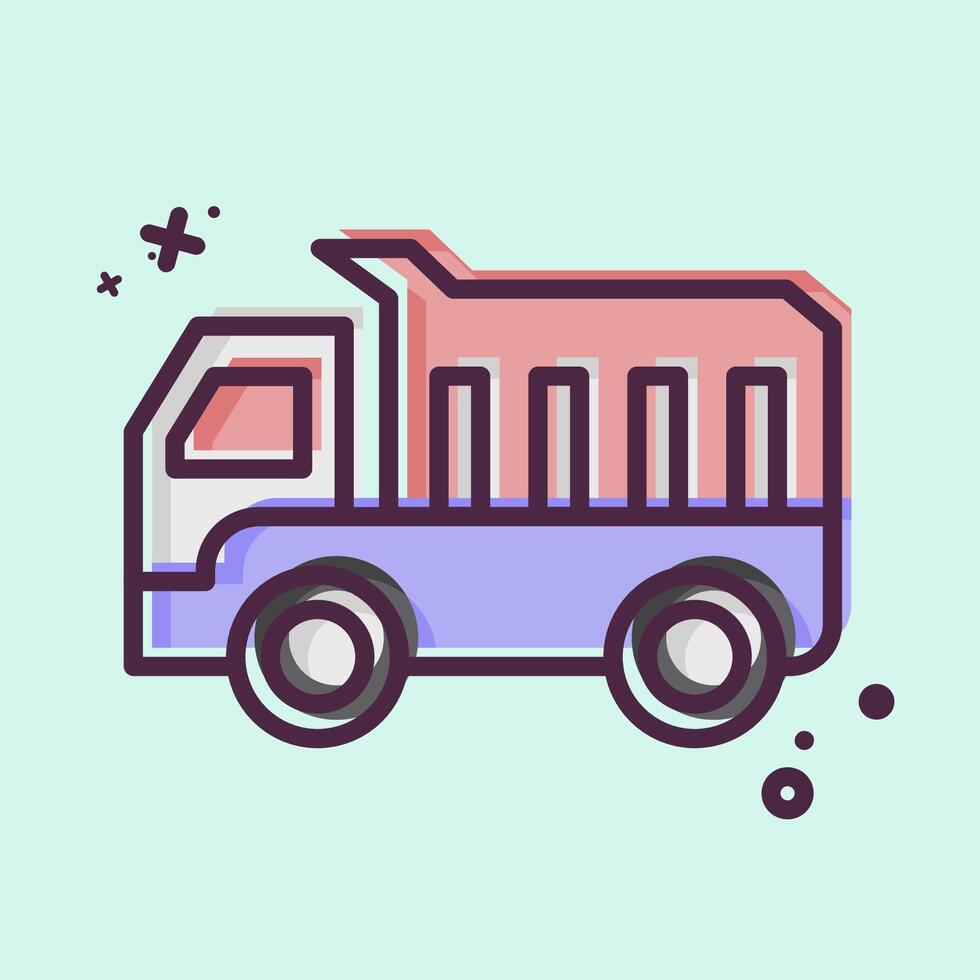 Icon Platform Scale. related to Civil Engineering symbol. MBE style. editable vector