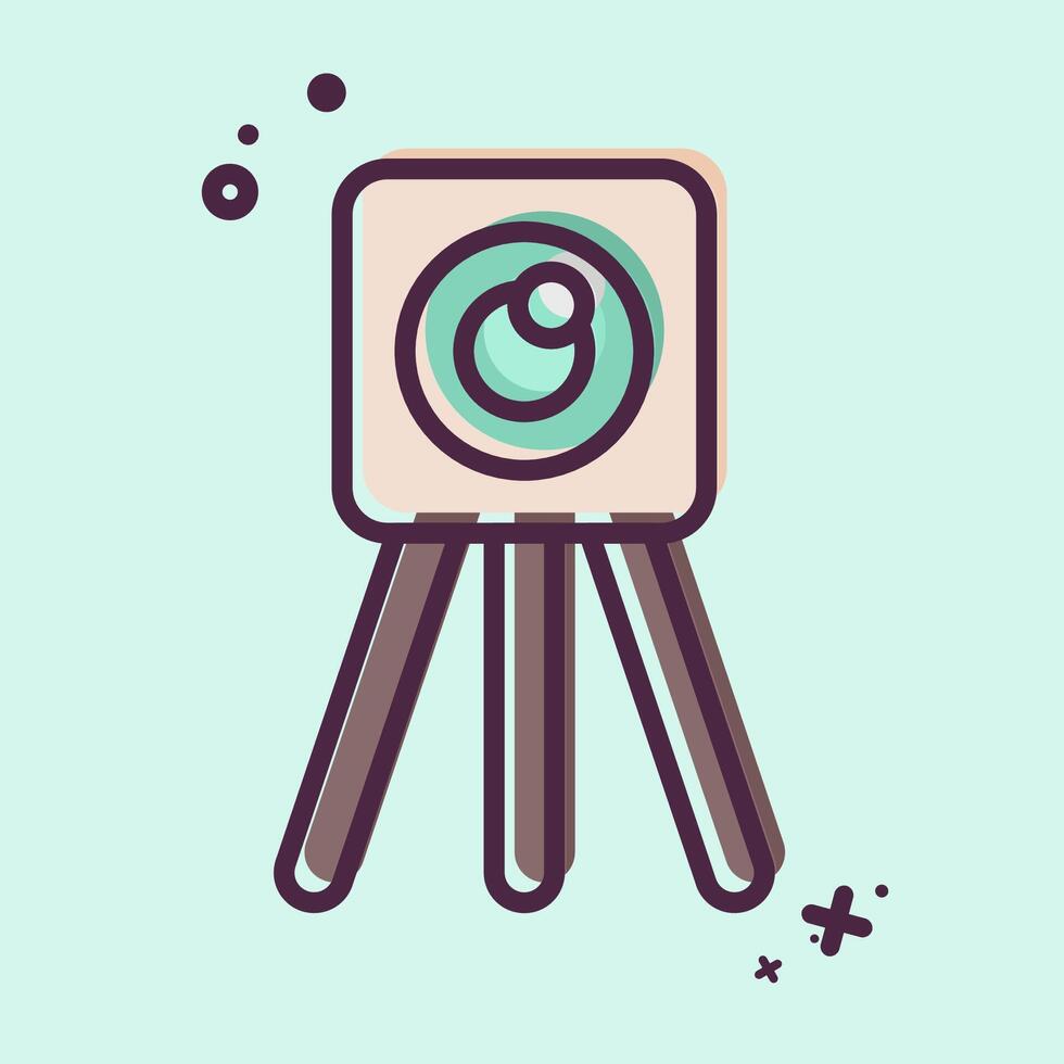 Icon Survey Eng. related to Civil Engineering symbol. MBE style. design editable vector