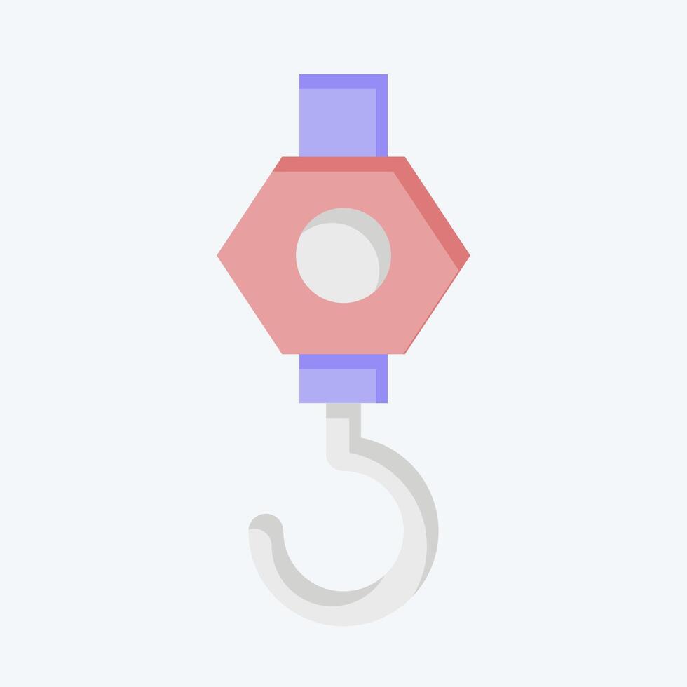 Icon Crane. related to Civil Engineering symbol. flat style. design editable vector