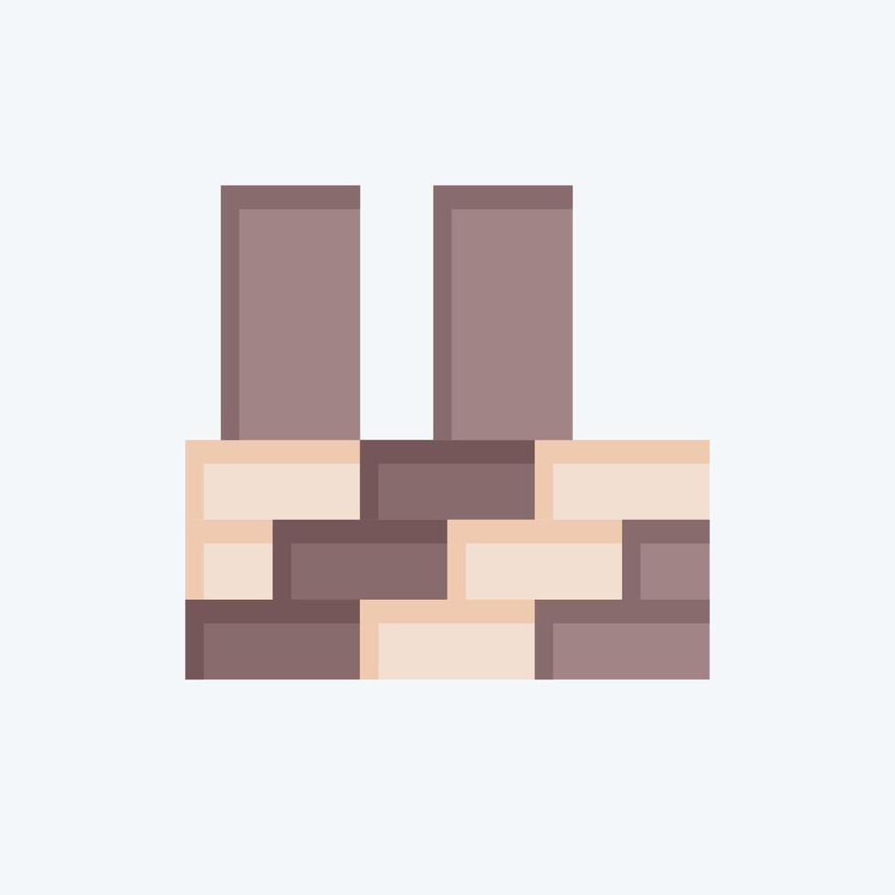 Icon Building Construction. related to Civil Engineering symbol. flat style vector