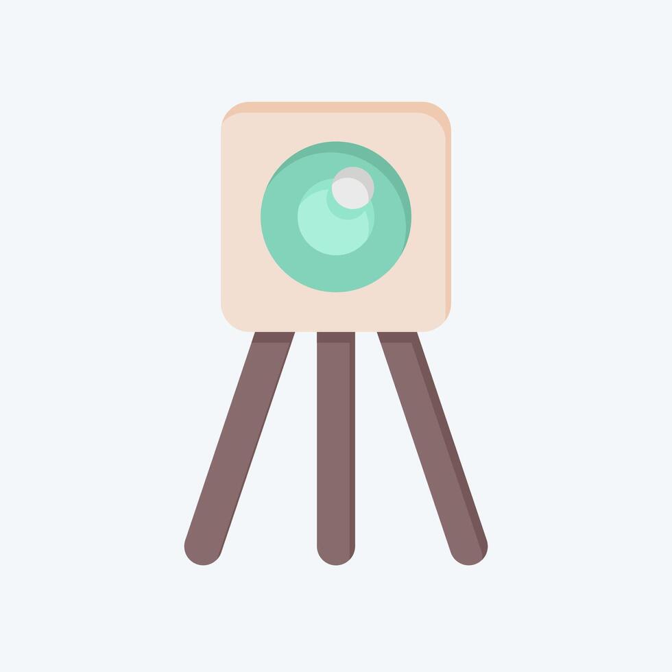 Icon Survey Eng. related to Civil Engineering symbol. flat style. design editable vector