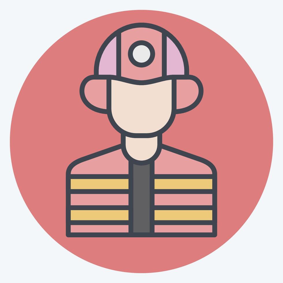 Icon Builder. related to Civil Engineering symbol. color mate style. design editable vector