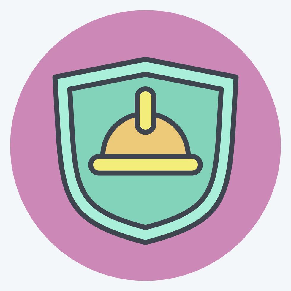 Icon Receipt. related to Civil Engineering symbol. color mate style. design editable vector