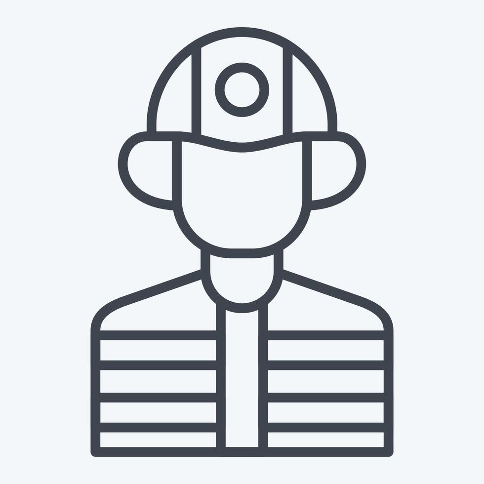 Icon Builder. related to Civil Engineering symbol. line style. design editable vector