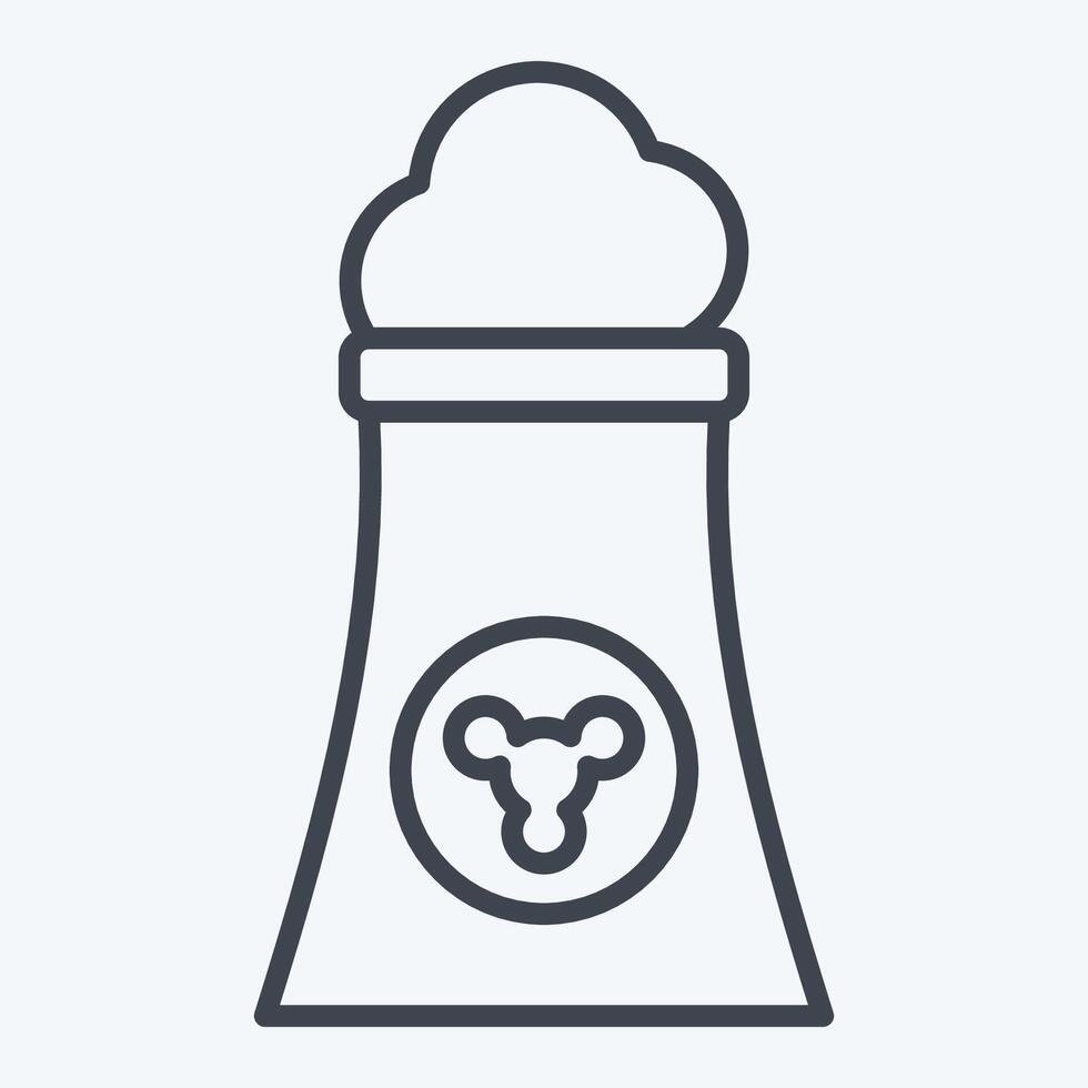 Icon GEO Thermal. related to Civil Engineering symbol. line style. editable vector