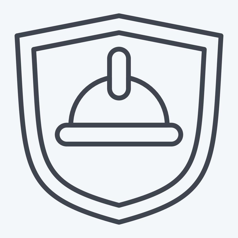 Icon Receipt. related to Civil Engineering symbol. line style. design editable vector