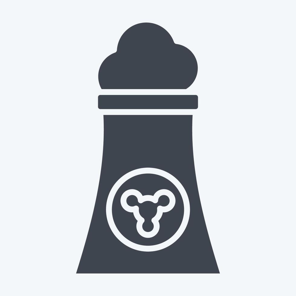 Icon GEO Thermal. related to Civil Engineering symbol. glyph style. editable vector