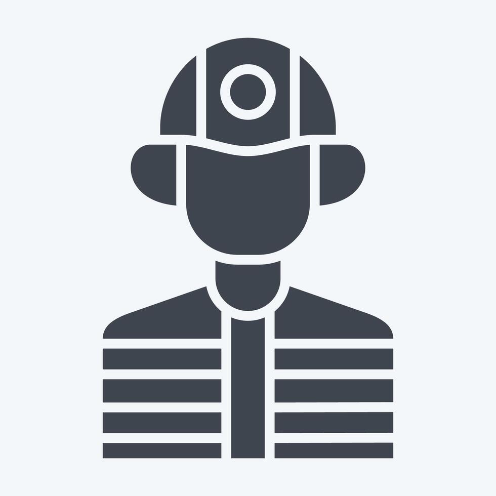 Icon Builder. related to Civil Engineering symbol. glyph style. design editable vector