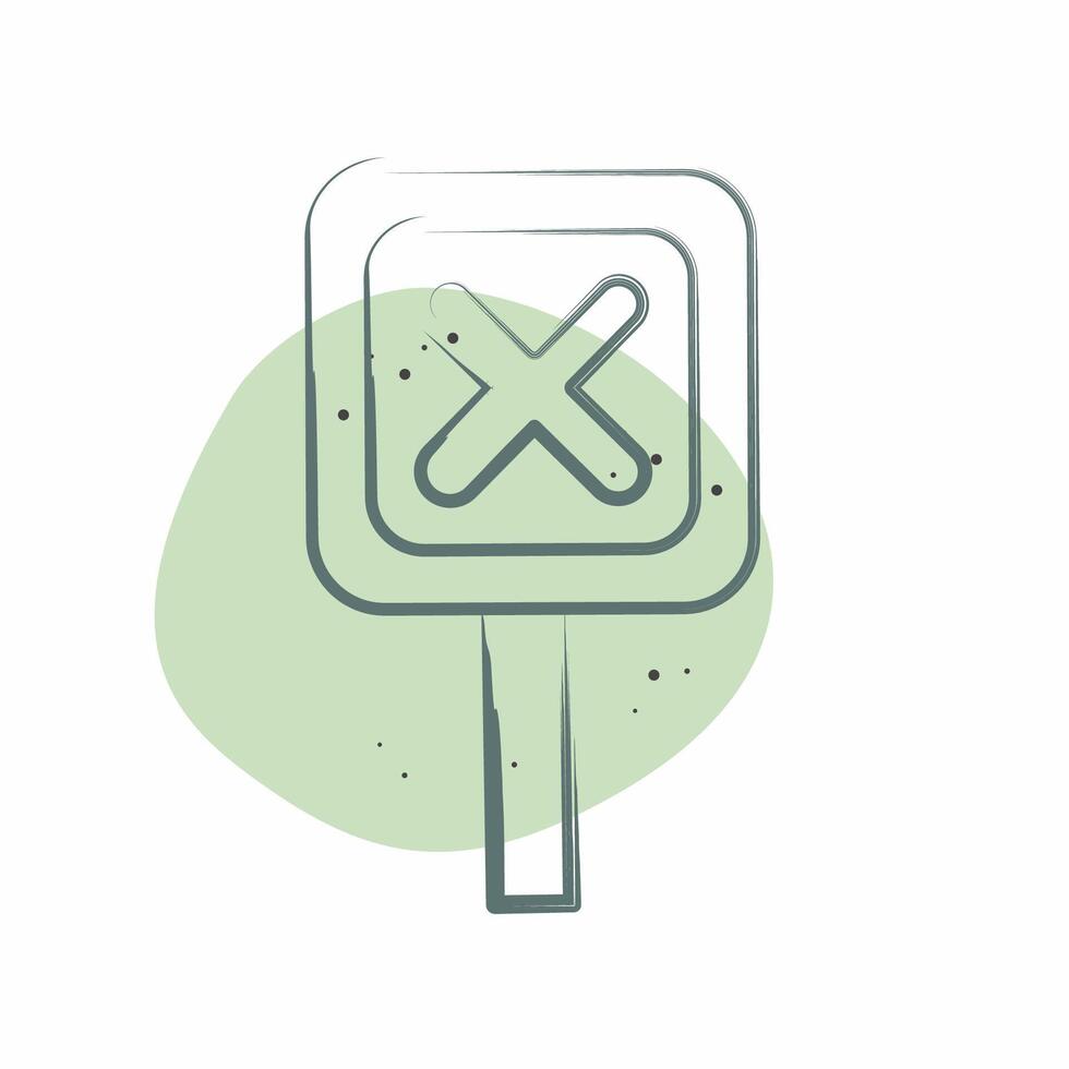 Icon Sign. related to Exclamation symbol. Color Spot Style. design editable vector