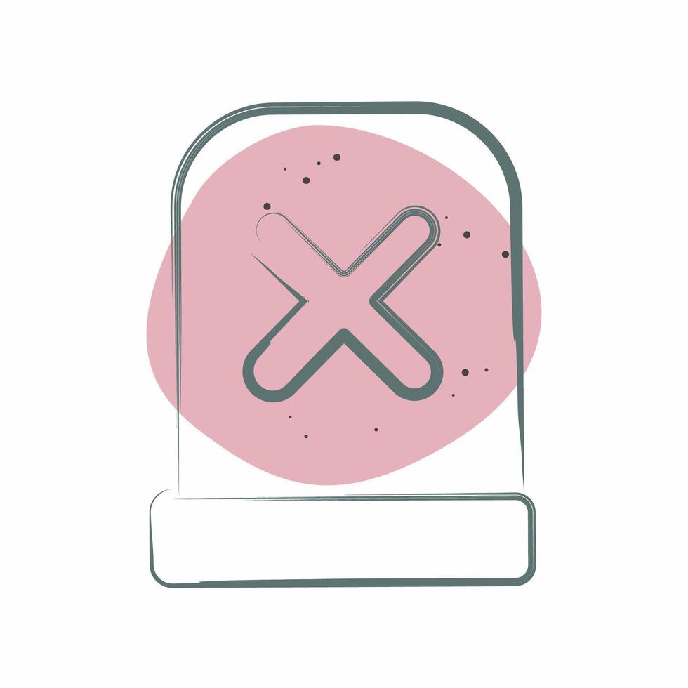 Icon Alert. related to Exclamation symbol. Color Spot Style. design editable vector