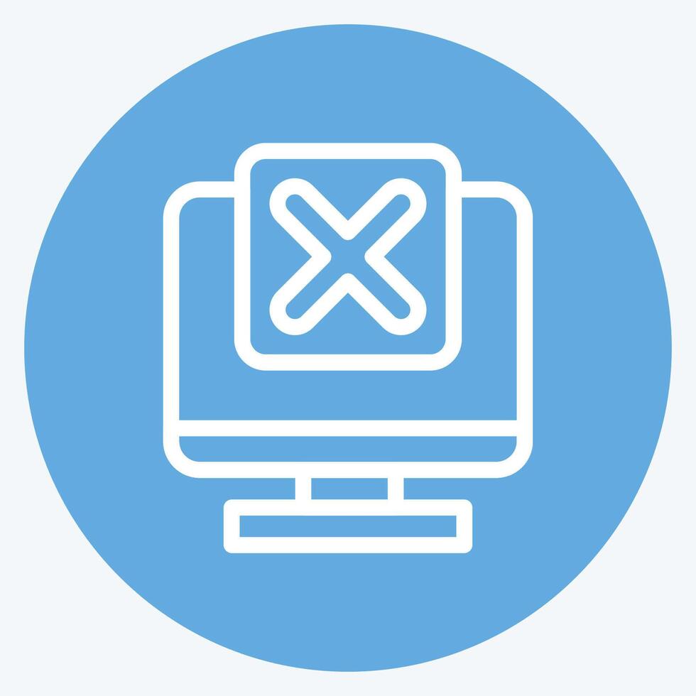 Icon System. related to Exclamation symbol. blue eyes style. design editable vector