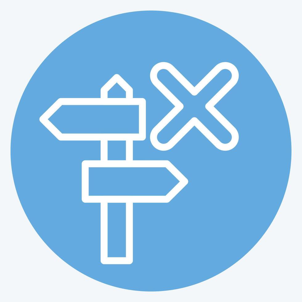Icon Guide. related to Exclamation symbol. blue eyes style. design editable vector