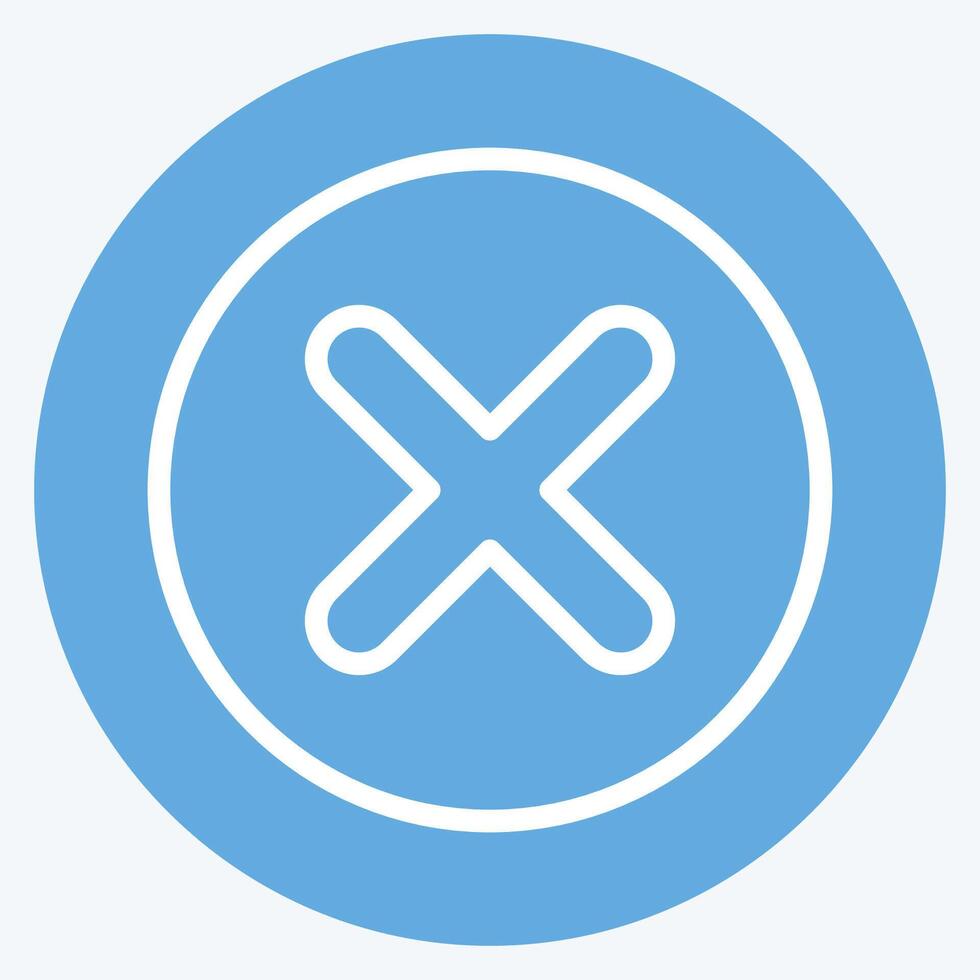 Icon Coin. related to Exclamation symbol. blue eyes style. design editable vector