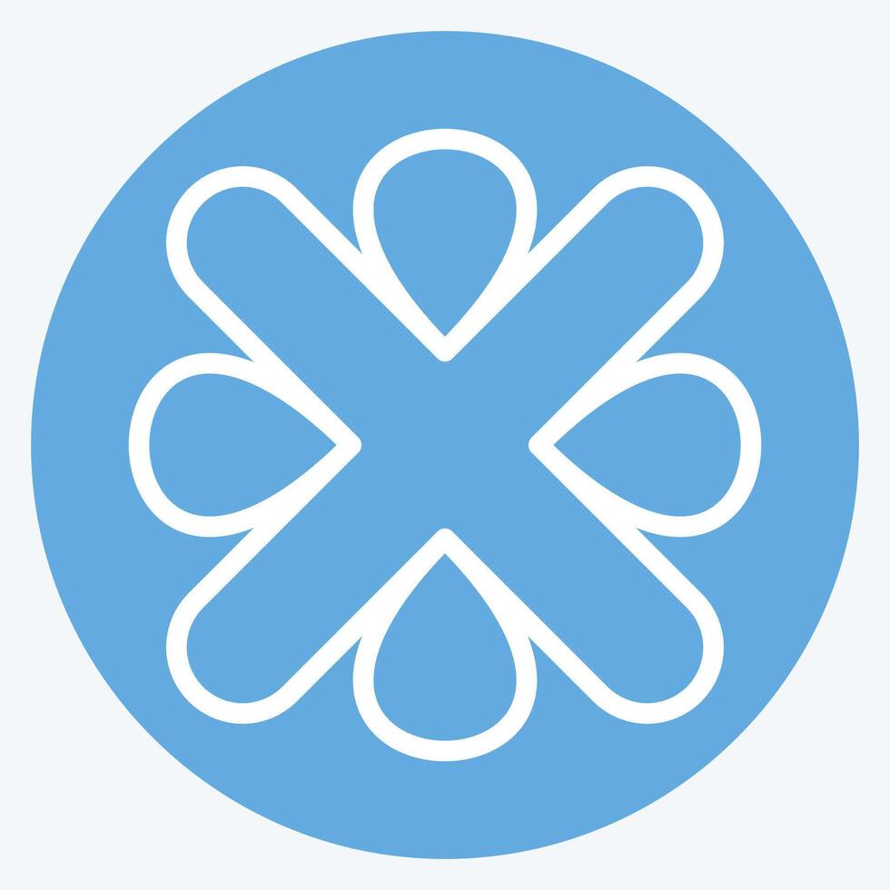 Icon Error. related to Exclamation symbol. blue eyes style. design editable vector