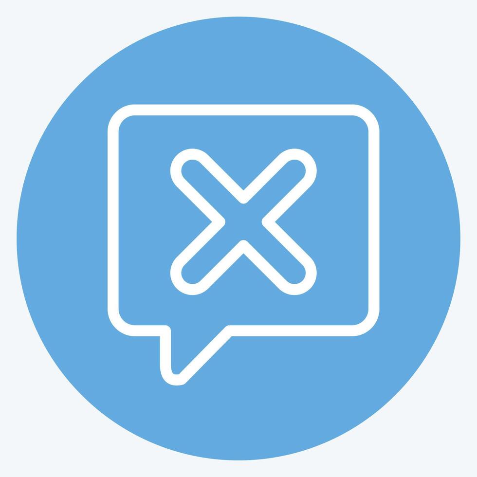 Icon Ask. related to Exclamation symbol. blue eyes style. design editable vector