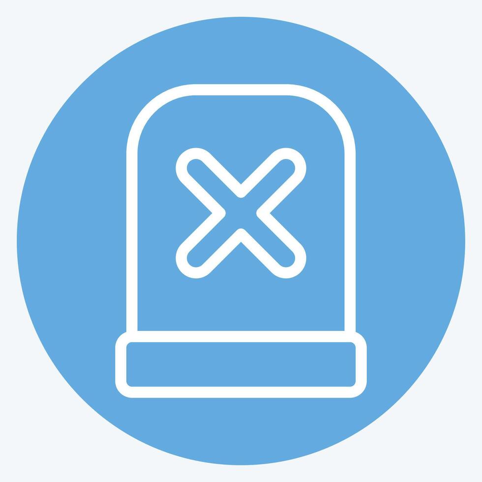Icon Alert. related to Exclamation symbol. blue eyes style. design editable vector