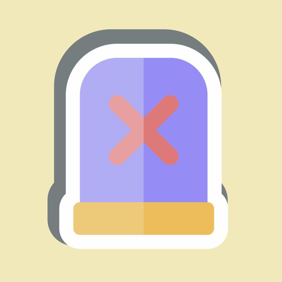 Sticker Alert. related to Exclamation symbol. design editable vector
