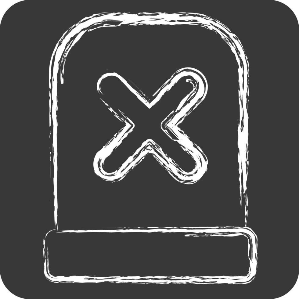 Icon Alert. related to Exclamation symbol. chalk Style. design editable vector
