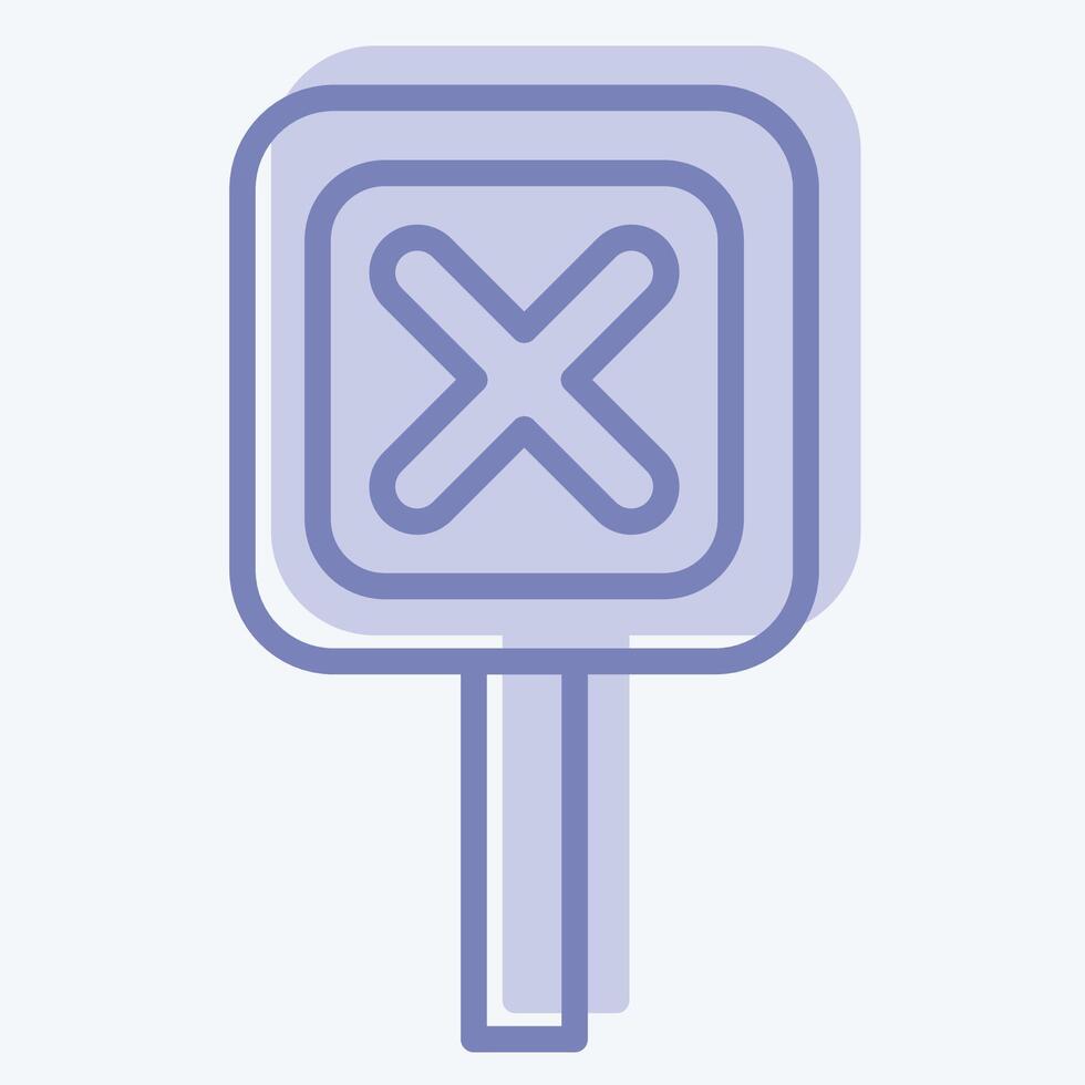Icon Sign. related to Exclamation symbol. two tone style. design editable vector