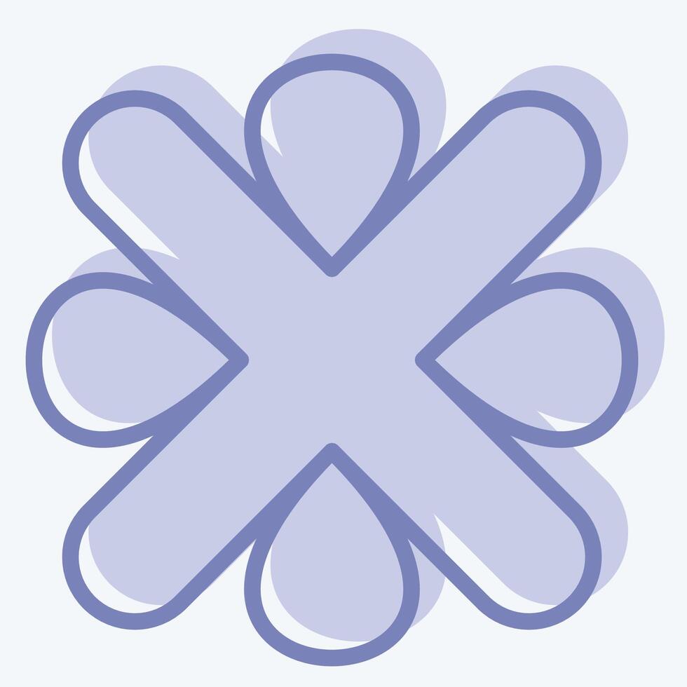 Icon Error. related to Exclamation symbol. two tone style. design editable vector