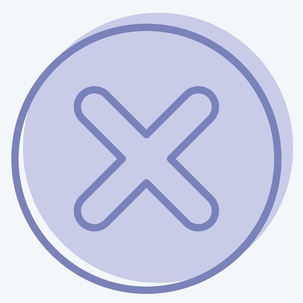 Icon Coin. related to Exclamation symbol. two tone style. design editable vector