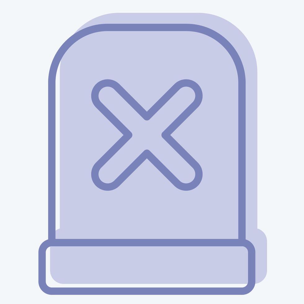 Icon Alert. related to Exclamation symbol. two tone style. design editable vector