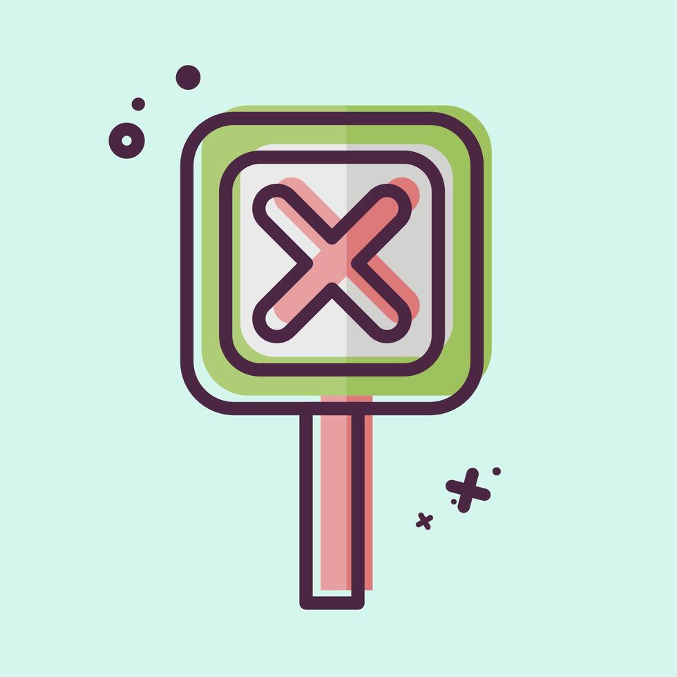Icon Sign. related to Exclamation symbol. MBE style. design editable vector