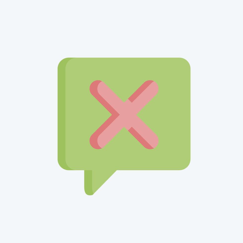 Icon Ask. related to Exclamation symbol. flat style. design editable vector