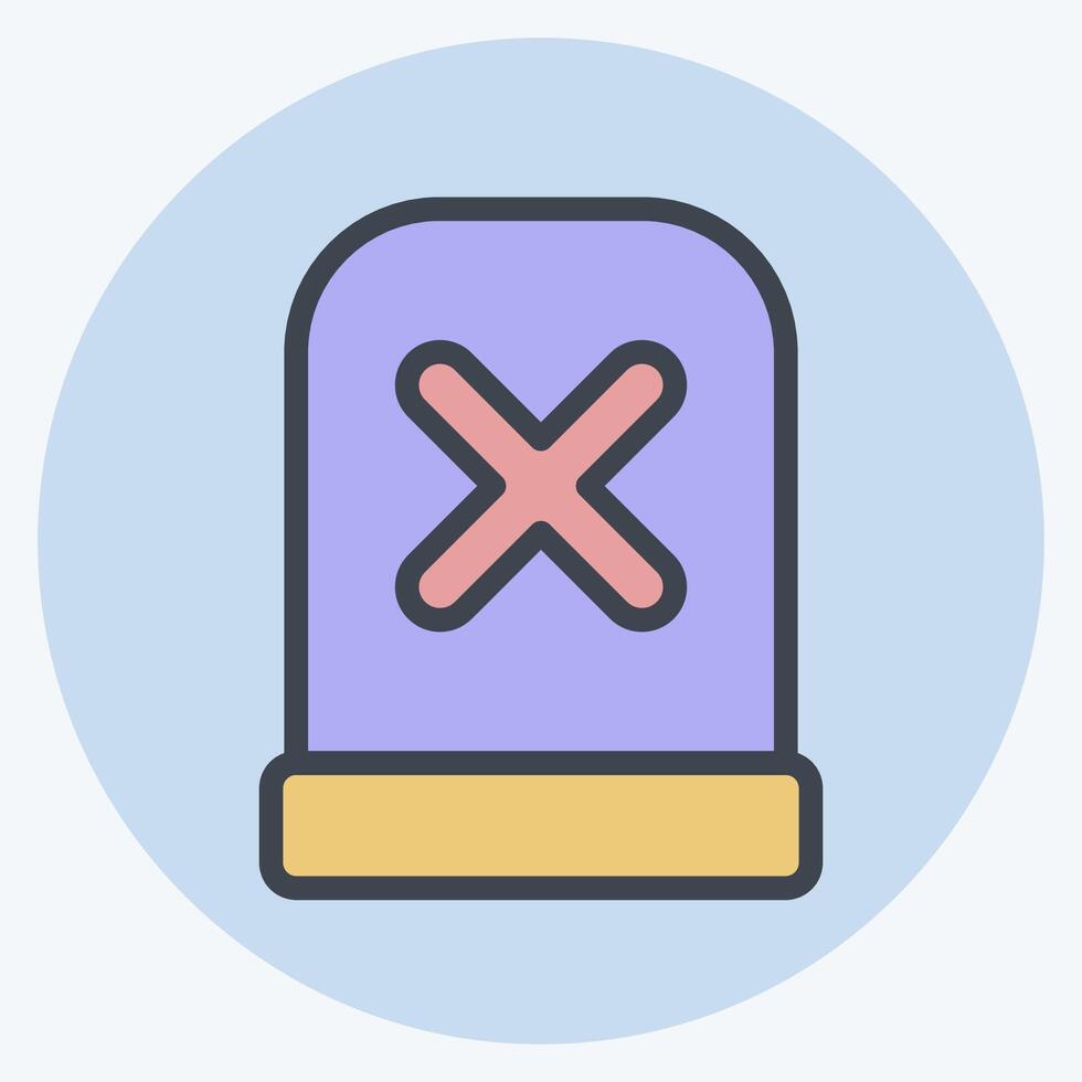 Icon Alert. related to Exclamation symbol. color mate style. design editable vector