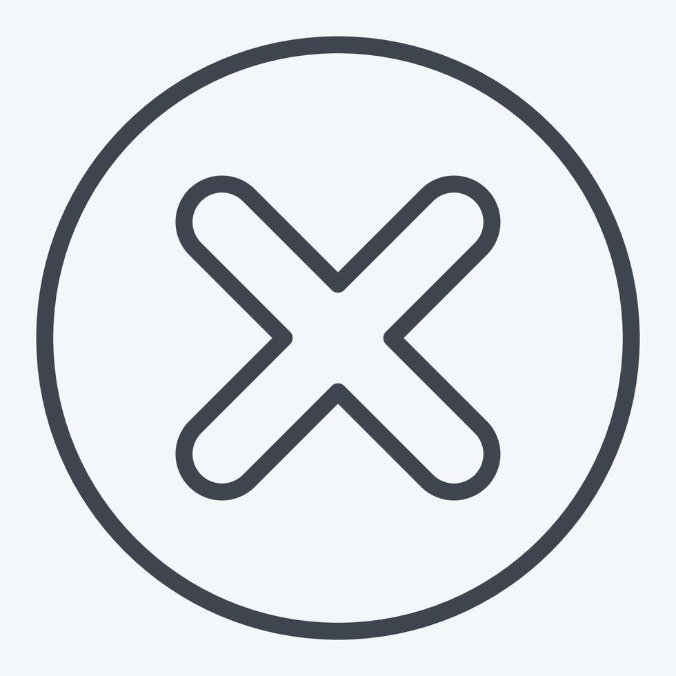 Icon Coin. related to Exclamation symbol. line style. design editable vector