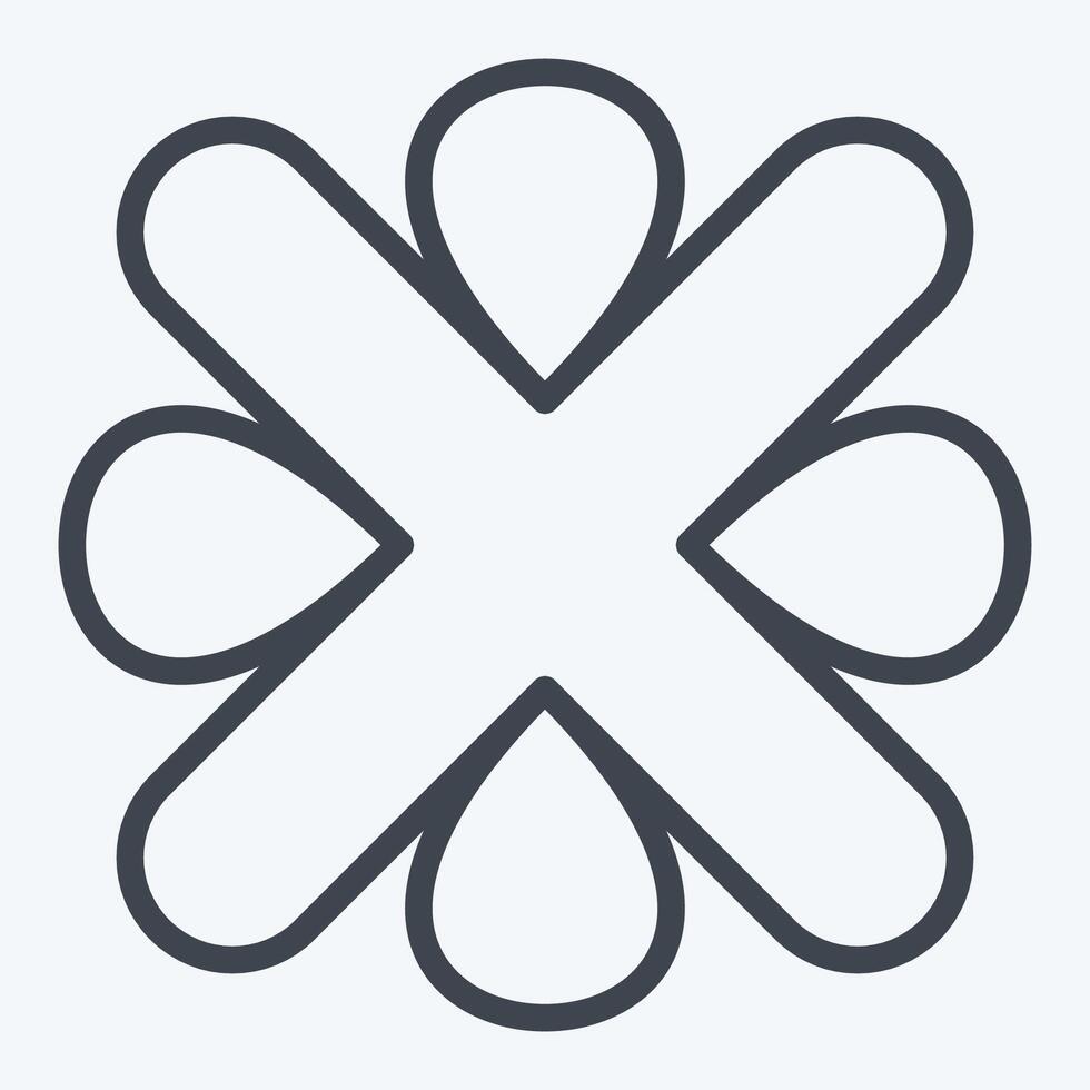 Icon Error. related to Exclamation symbol. line style. design editable vector