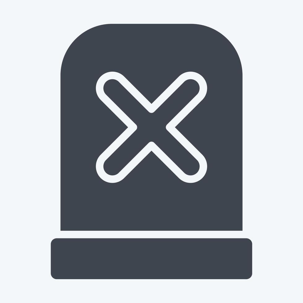 Icon Alert. related to Exclamation symbol. glyph style. design editable vector