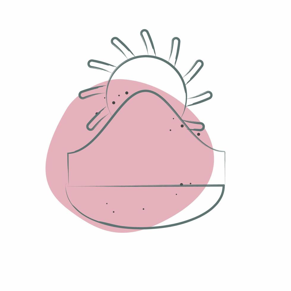 Icon Kyrgyzstan. related to Kazakhstan symbol. Color Spot Style. design editable vector