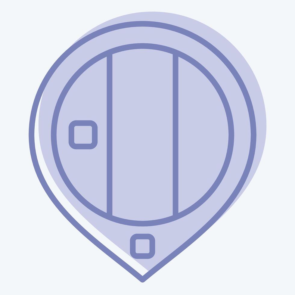Icon Mongolia. related to Kazakhstan symbol. two tone style. design editable vector