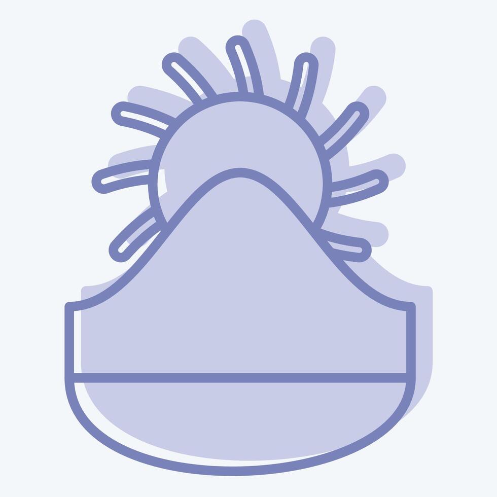Icon Kyrgyzstan. related to Kazakhstan symbol. two tone style. design editable vector