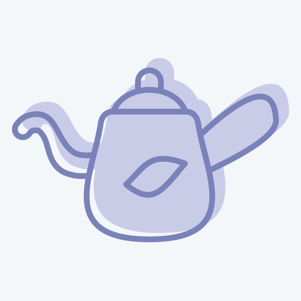 Icon Tea. related to Kazakhstan symbol. two tone style. design editable vector