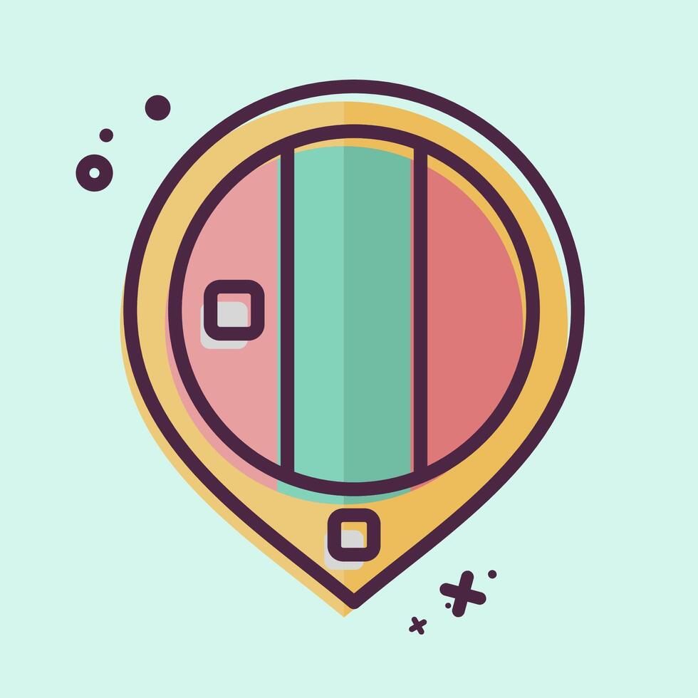 Icon Mongolia. related to Kazakhstan symbol. MBE style. design editable vector