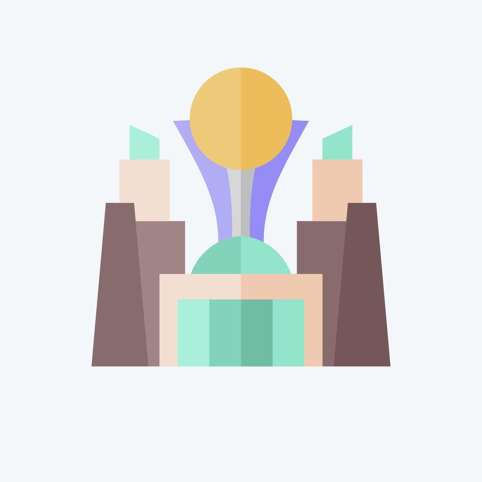 Icon Astana. related to Kazakhstan symbol. flat style. design editable vector