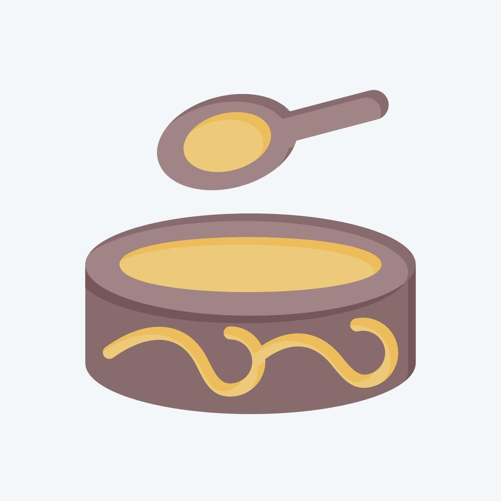 Icon Kumis. related to Kazakhstan symbol. flat style. design editable vector