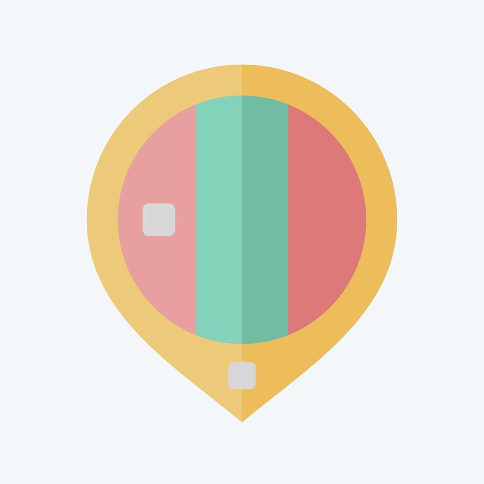 Icon Mongolia. related to Kazakhstan symbol. flat style. design editable vector